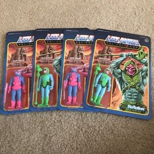 Los Amos Del Univero Skeletor and Mer-Man Lot of 4